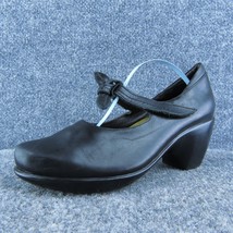 Naot  Women Mary Jane Heel Shoes Black Leather Size 6 Medium - $27.72