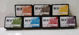 Wendy Vecchi Make Art Blendable Dye Ink Stamp Pads Lot 7 Assorted Colors  - $60.55