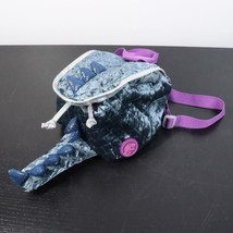 Jurassic World Girl&#39;s Plush Mini Velvet Dinosaur Drawstring Backpack Purse 2018 - £9.57 GBP