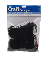 Acrylic Pom Poms Black 2 Inches - $23.64 CAD
