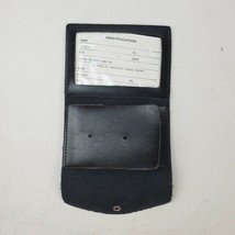 Black Tri-Fold Identification Wallet Synthetic Leather New - $4.95