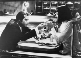 Pulp Fiction John Travolta Uma Thurman in Jack Rabbit Slims 5x7 inch photo - £4.54 GBP