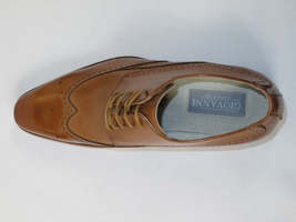 Men's Giovanni Shoes High Quality Leather Wing Tip Derby LINCOLN Tan image 7