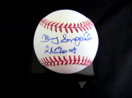 Manny Sanguillen 2 X Champs Pittsburgh Pirates Signed Auto Oml Baseball Jsa - £79.12 GBP