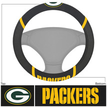 Green Bay Packers Steering Wheel Cover Mesh/Stitched - £34.71 GBP