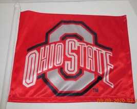 Ncaa Ohio State Buckeyes Car Window Fan Flag - £11.81 GBP