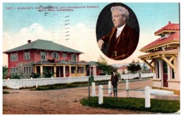 Burbank&#39;s New Residence &amp; Info Bureau CA Mitchell Postcard 1910 - £15.54 GBP