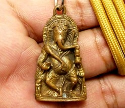 GANAPATI VINAYAKA GANESHA LORD GANESH OM MIRACLE SUCCESS LUCKY PENDANT N... - $37.28 CAD