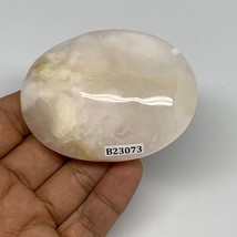 147.7g,2.8&quot;x2.1&quot;x1.1&quot;,Pink Calcite Palm-Stone Crystal Polished,B23073 - £9.62 GBP