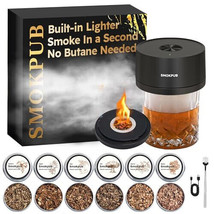 Electric Whiskey Smoker Kit with 6 Wood Chips, Rechargeable Cocktail Smo... - $161.99