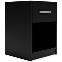 Finch - Black - One Drawer Night Stand - 23&quot; Height - $66.00