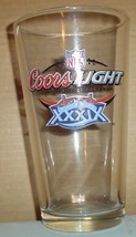 Super Bowl XXXIX Coors Light Beer Glass New England Patriots Philadelphia Eagles - £4.02 GBP