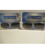 2 Piece Solar Shield Clip On Sunglasses 50 Rec 5 New - £13.62 GBP