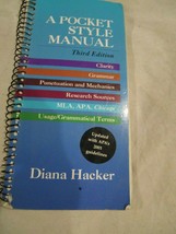 A Pocket Style Manual Third Edition by Diana Hacker Pre-Owned - £7.81 GBP