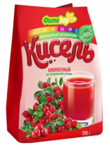 Кисель Клюквенный натуральная основа Kisel  Jelly Сranberry 200g Vitamin C - $6.92