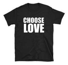 Choose LOVE Retro 80s Party Dress Unisex Costume Ladies Mens Unisex T-Shirt New - £15.17 GBP