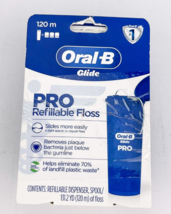 Oral B Glide Pro Refillable Floss Dispenser 120m Of Floss DAMAGED PACKAGING - £13.56 GBP