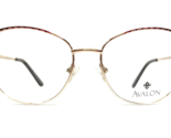 Avalon Eyeglasses Frames 5082 BURGUNDY/GOLD Cat Eye Full Rim 54-17-140 - $46.53