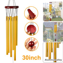 Large 6 Tubes Windchime Chapel Bells Wind Chimes Outdoor Garden Home Decor 30In - $18.99