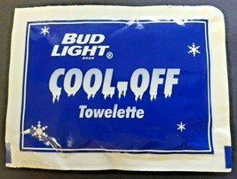 Vintage Bud Light Cool-Off Towelette Collectable Hand out  Old Stock - £6.37 GBP