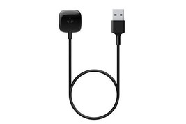 Fitbit Versa 3 &amp; Sense Magnetic 1ft USB Charger Cable - Black - £6.17 GBP