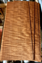 10 Pieces Stunning Fiddleback-Figured Quartered Makore Consecutive Venee... - $64.30