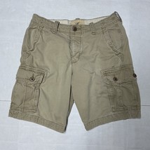 Hollister Men’s Brown Cargo Shorts Size 32 Vintage Y2K - $19.90