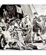 Roman Patriotism Priests Warn Decius Mus 1913 Plate Print 2 Page History... - $56.12 CAD
