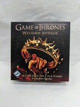 Game Of Thrones Westeros Intrigue Fantasy Flight Games Card Game Complete - $9.89