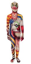 Boys Zombie Clown 1 Pc Morphsuit Bodysuit Skin Halloween Costume-sz 8 - £15.82 GBP