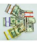   Prop Money 100 Pcs $50 $20 $10 $5 Double Sided Full Print looks Real - £15.01 GBP