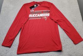 NFL Tampa Bay Buccaneers Fanatics T Shirt Football Unisex Medium Red Super Bowl - £10.50 GBP