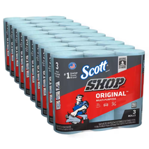 Scott Shop Towels Original Blue Shop Towels Bundle of 10 - 3-Packs 10 (30 rolls) - £49.74 GBP