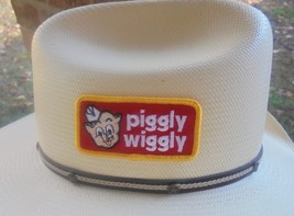 PIGGLY WIGGLY CLOTH ADHESIVE BACK PATCH REALLY COOL LOOKING 3.25 BY 1.5&quot; - £5.30 GBP