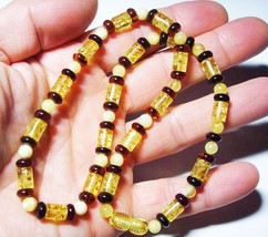 Natural Baltic Amber Necklace  Amber Jewelry Baltic Amber Bead Necklace - £77.43 GBP