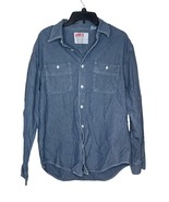 Levi&#39;s Men Shirt Genuine Workwear Long Sleeve Denim Cotton Front Pocket ... - £23.21 GBP