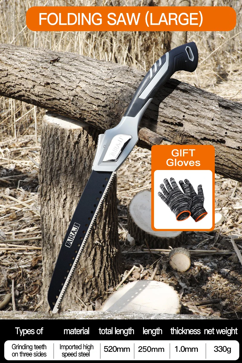AIRAJ Folding Saw Heavy Duty Extra Long Blade Hand Saw for  Camping Dry  Pruning - £84.97 GBP