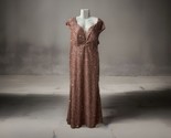 NWT Toleen Seuqined Sleeveless Maxi Dress V Neck Womens Plus Size 1x Pin... - £46.40 GBP