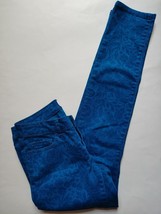Aeropostale Ashley Ultra Skinny Jeans Womens Juniors 3 4 Blue Floral Cotton Stre - £17.09 GBP