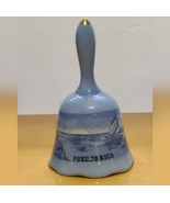 Vintage Porcelain Bell has sticker residue on it some of the lettering i... - $20.00
