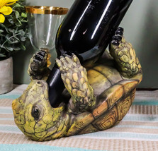 Ebros Gift Tipsy Reptile Turtle Tortoise Wine Bottle Holder Caddy Figurine - $28.99