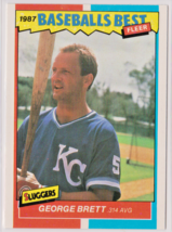 George Brett Kansas City Royals 3B 1987 Fleer BASEBALLS BEST Card # 6 Near Mint - £1.23 GBP