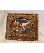 Queen Of The Vineyard Etching antique wall display vintage art decor old... - $99.00