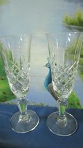 Stuart Crystal Compatible With England Pair Of Chester Wine Glasses Made In Aust - £80.87 GBP