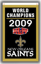 New Orleans Saints Football Team Champions Memorable Flag 90x150cm 3x5ft Banner - £11.90 GBP