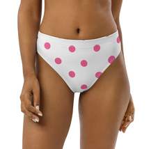 Autumn LeAnn Designs®  | Women&#39;s High-Waisted Bikini Bottoms, White with... - £30.60 GBP