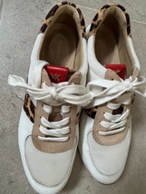 Michael by Michael Kors Allie Trainers White Red Animal Print SZ 8.5 M - $58.41 Michael by Michael Kors Allie Trainers White Red Animal Print SZ 8.5 M - $58.41