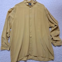 Bocci Men&#39;s Short Sleeve Button Front 100% Silk Shirt Size 3XL *READ * - $28.98