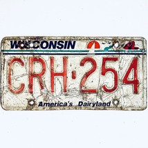  United States Wisconsin Dairyland Passenger License Plate CRH-254 - £14.68 GBP