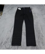 NYDJ Pants Womens 6 Black Flat Front Skinny Denim Pockets Button Zip Sli... - £28.54 GBP